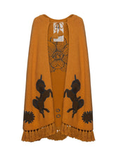 Paula Saphire Embroidered Cape