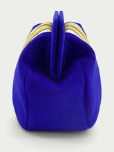 Paula Striped Leather Clutch