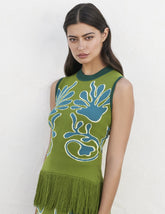 Paula Tina Jacquard Tank Top