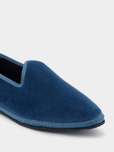 Piedaterre Furlane Wilde Cotton Blue Slippers