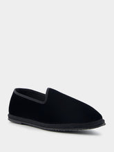 Piedaterre Furlane Wilde Cotton Black Slippers