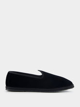 Piedaterre Furlane Wilde Cotton Black Slippers