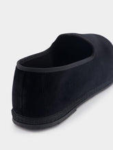 Piedaterre Furlane Wilde Cotton Black Slippers