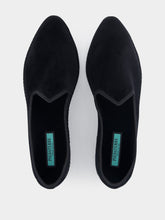 Piedaterre Furlane Wilde Cotton Black Slippers