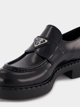 Prada Brushed Leather Loafers