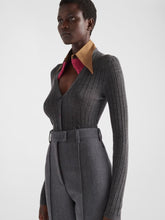 Prada Cashmere-Silk Ribbed Knit Cardigan