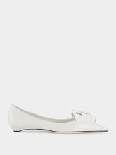 Prada Embellished Leather Ballet Flats