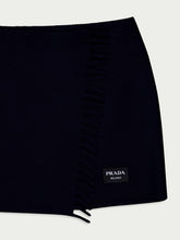 Prada Fringed Cashmere Miniskirt