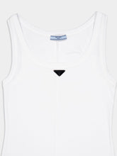 Prada Logo Cotton Jersey Maxi Dress