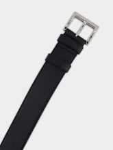 Prada Metal Triangle Logo Leather Belt