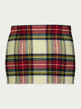 Prada Pin-Detailed Checked Skirt