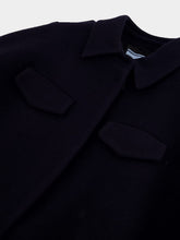 Prada Single-Breasted Velour Caban Jacket