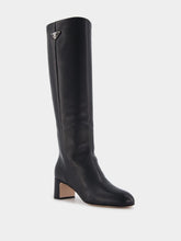 Prada Straight Black Leather Boots