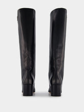Prada Straight Black Leather Boots