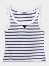 Prada Striped Jersey Tank Top