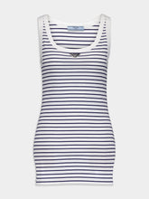 Prada Striped Jersey Tank Top