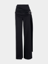 Rabanne Black Wraparound Palazzo Pants
