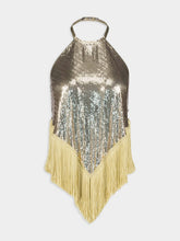 Rabanne Chainmail Fringed-Hem Top