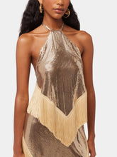 Rabanne Chainmail Fringed-Hem Top