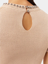 Rabanne Crochet Crop Top with Pearls