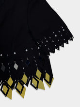 Rabanne Crop Top with Diamond-Shaped Laser Assembly