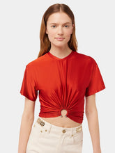 Rabanne Embellished Ruched Crop Top