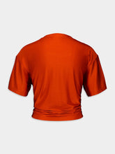 Rabanne Embellished Ruched Crop Top