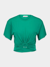 Rabanne Gathered Short-Sleeve T-Shirt