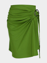 RabanneGreen Draped Skirt with Detail at Fashion Clinic