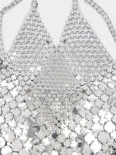 Rabanne Halterneck Chainmail Maxi Dress