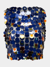 Rabanne Paillette-Chainmail Cropped Top