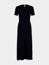 Rabanne Black Pleated Midi Dress