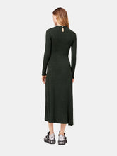 Rabanne Pleated Wool Jersey Midi Dress