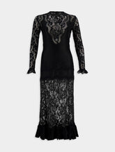 Rabanne Satin And Lace Maxi Dress