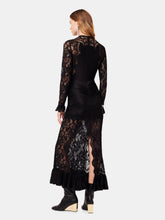 Rabanne Satin And Lace Maxi Dress