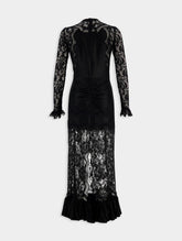 Rabanne Satin And Lace Maxi Dress