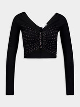 Rabanne Stud-Embellished Cropped Top