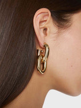 RabanneXL Link Double Hoops Earrings at Fashion Clinic | PDP - Fashion Clinic