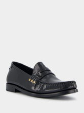 Saint LaurentAlmond-Toe Leather Loafers at Fashion Clinic