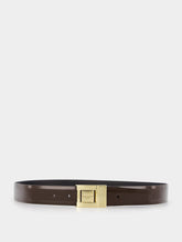 Saint Laurent Buckle Belt In Brushed Leather