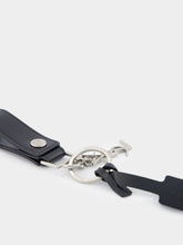 Saint Laurent Cassandre Key Ring In Smooth Leather