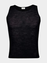 Saint Laurent Cassandre Wool Tank Top