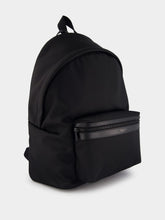 Saint Laurent City Leather-Trimmed Backpack