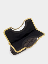 Saint Laurent Clutch Quilted Leather Bag