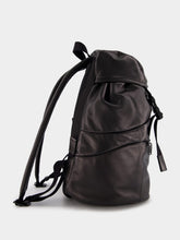 Saint Laurent Embossed Logo Leather Backpack