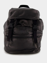 Saint Laurent Embossed Logo Leather Backpack