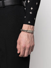 Saint Laurent Engraved-Logo Chain-Link Bracelet
