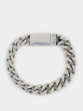 Saint Laurent Engraved-Logo Chain-Link Bracelet