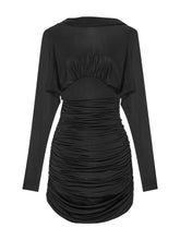 Saint Laurent Jersey Long Sleeves Mini Dress