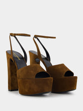 Saint Laurent Jodie 150mm Suede Platform Sandals